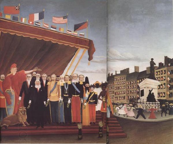 Henri Rousseau The Representatives of Foreign Powers Coming to Salute the Republic as a sign of Peace China oil painting art